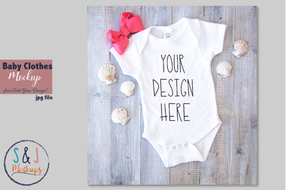 Baby Clothes Mockup Baby Bodysuit Graphics for Baby Amp Creations