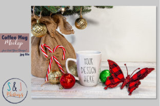 Christmas Coffee Mug Mockup: A Graphic Design Asset for Product Mockups