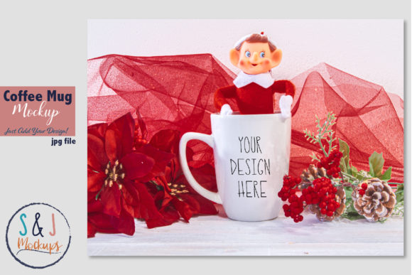 Christmas Mug Mockup for Graphics and Christmas Amp Projects