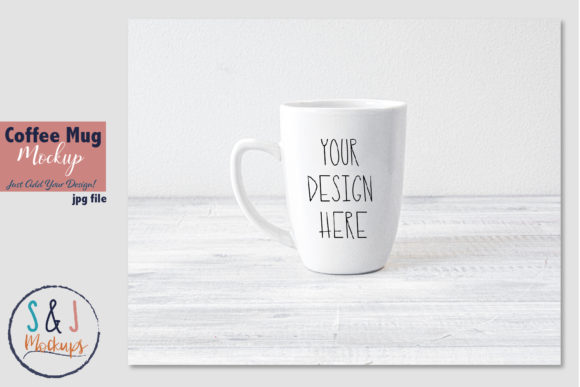 Coffee Mug Mockup Photo for Coffee Cups and Graphics