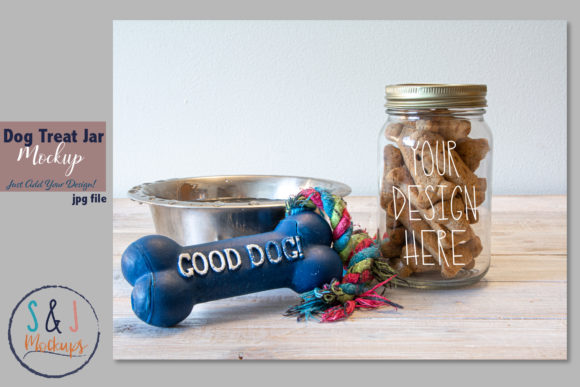 Dog Jar Mockup - Graphics for Bottles Amp Projects