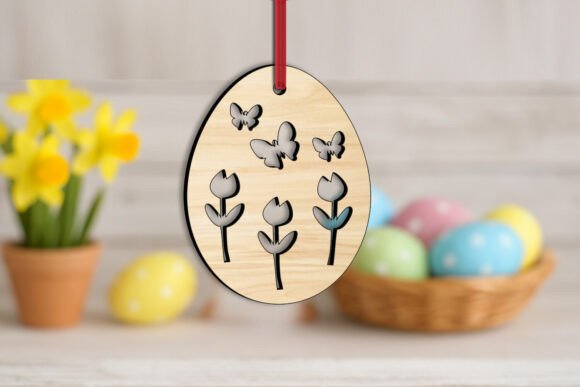 Flowers Butterflies Egg SVG Easter Laser for Spring Amp Projects