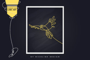 Line Art Poster Flying Bird Review