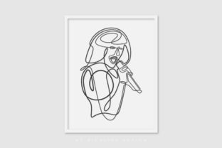 Line Art Poster for Graphic Design and Illustrations