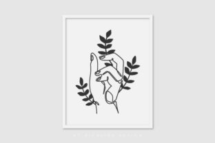 Line Art Poster Hand Sign – A Versatile Graphic for Blog and Website Design