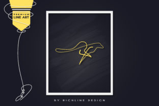 Line Art Poster Kangaroo – A Versatile Graphic for Illustrations