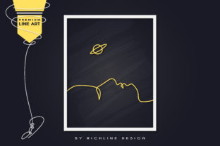 Line Art Poster Planet Man: Graphics and Illustrations for Real Branding