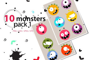 Monster Pack High Res Graphics for Creative Projects