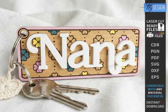 Mother s Day Laser Cut Floral Keychain Design Review